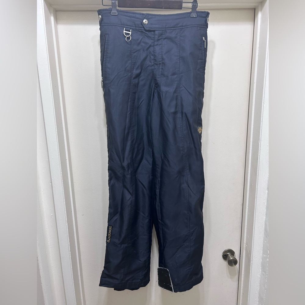 Vintage 90s Descente Pants Ski Snowboard Black Size 36 Entrant SC Insulated Mens
